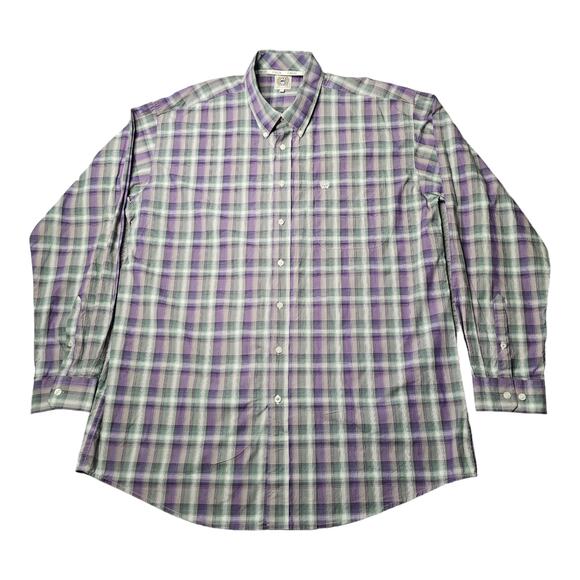 Cinch Shirt Mens Size XL Multicolor Plaid Western Cowboy Long Sleeve Button Down - Picture 1 of 8